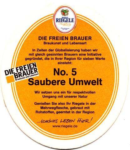 augsburg a-by riegele die freien 4b (oval210-no 5)